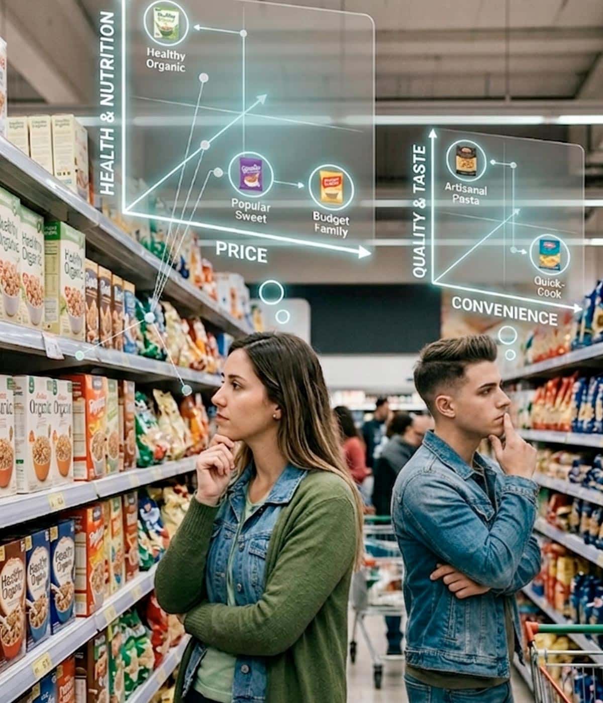 Imaginity, Brand Positioning Packaging Design, Target doing groceries