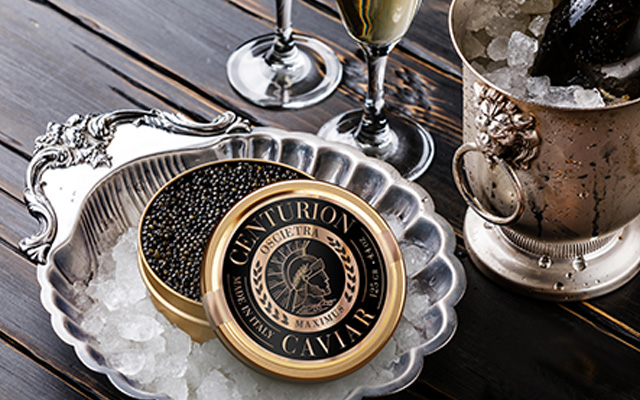 Branding and Packaging Design for Premium Centurion Caviar Italy made, Oscietra Maximus variety by Imaginity