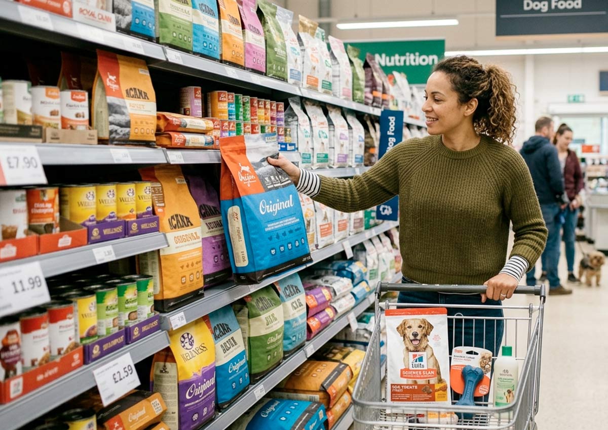 Imaginity, Pet Food, Woman buying dog food