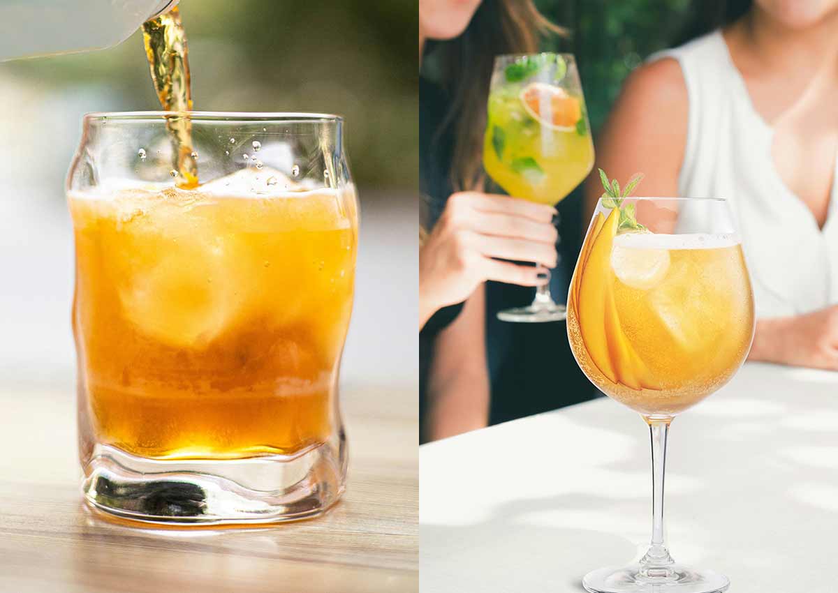 Imaginity, RTD Alcoholic Packaging Design, glass women drinks