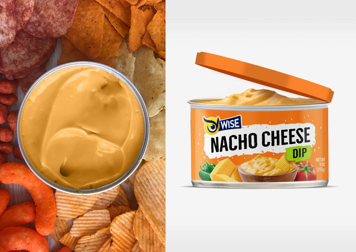 Imaginity, Wise Snacks, Salsas, Nacho Cheese Dip, Packaging Design, Branding