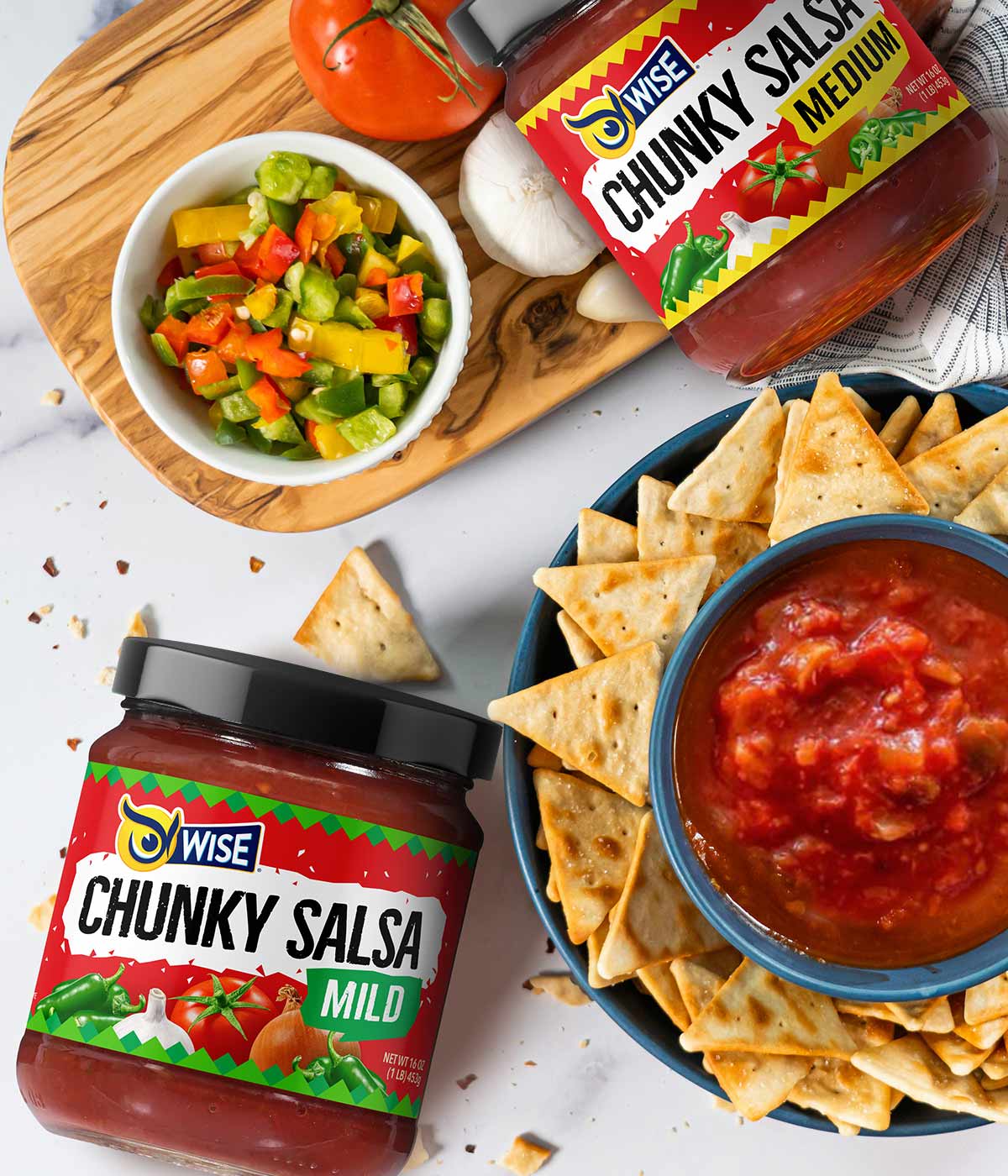 Imaginity, Wise Snacks, Chunky Salsa, Packaging Design, Branding