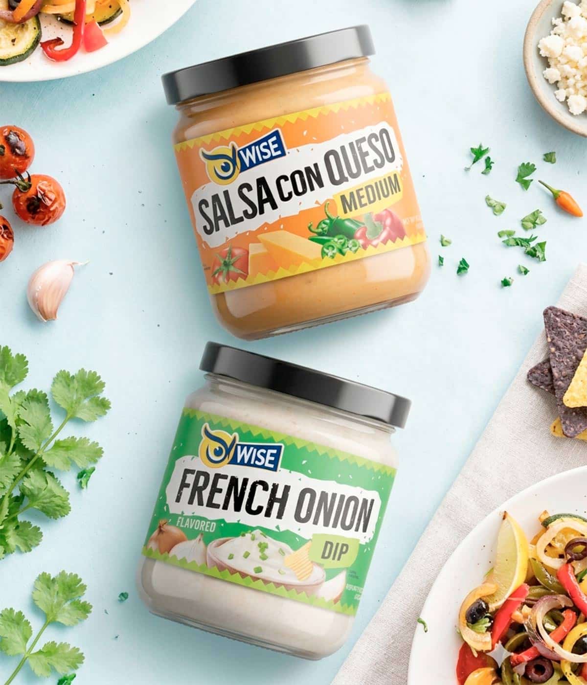 Imaginity, Wise Snacks, Salsas, Dips, Packaging Design