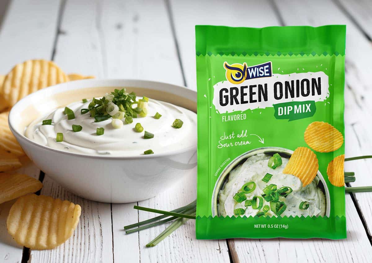 Imaginity, Wise Snacks, Salsas, Green Onion Sauce, Dip Mix, Packaging Design, Branding