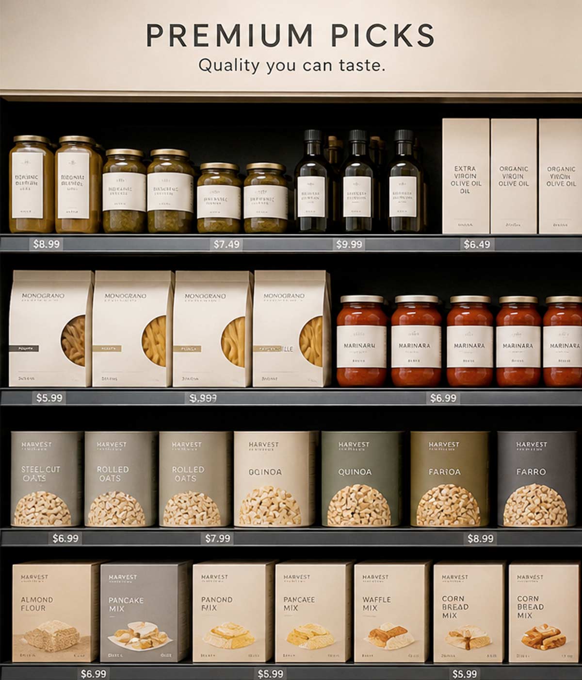 Imaginity, Food Packaging trends, US, Retail shelf, Premium