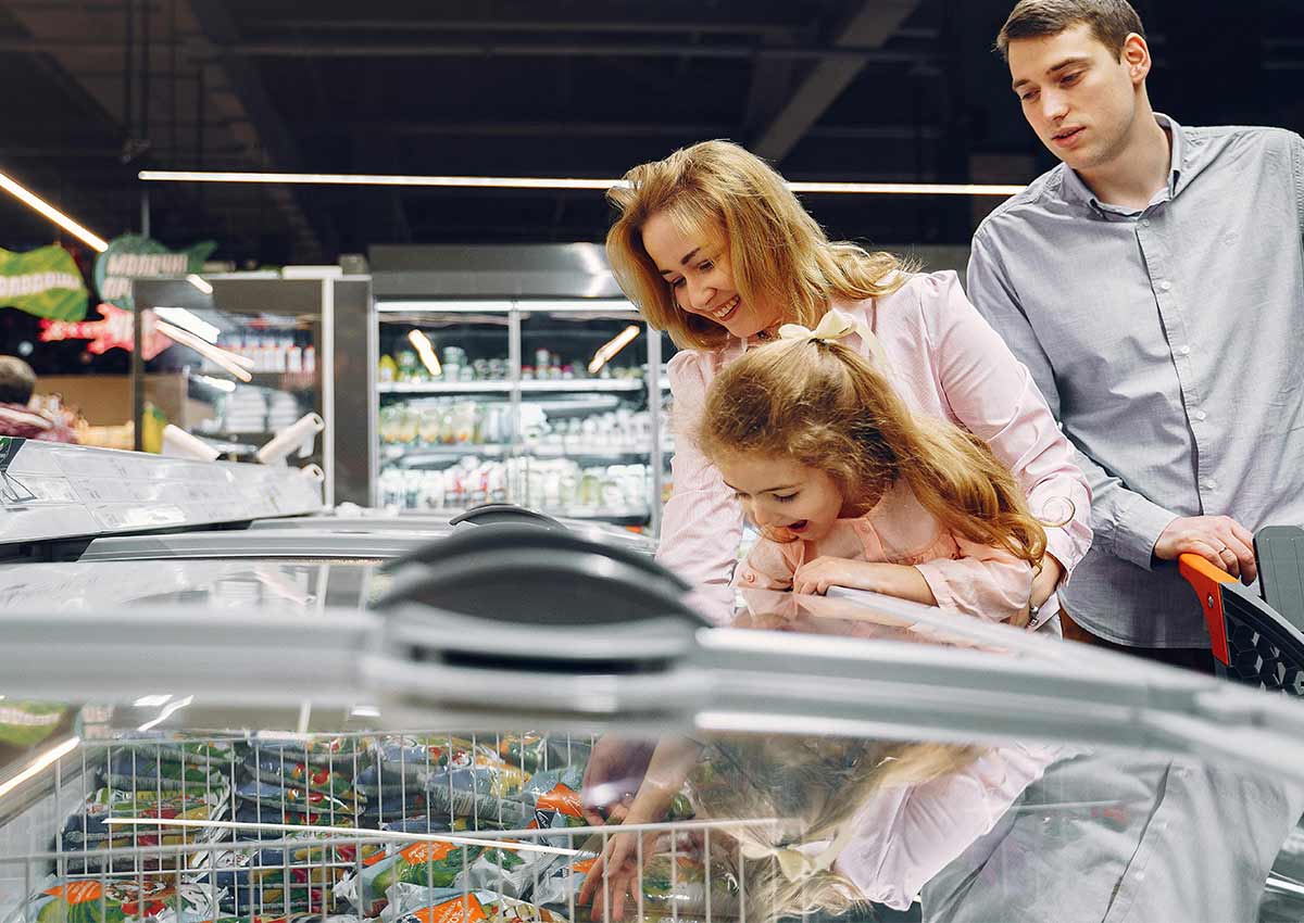 Imaginity, frozen food, family fridge grocery