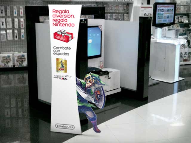 Detail of the brand activation and design of point of sale materials for Nintendo in Latin America. Design: Imaginity