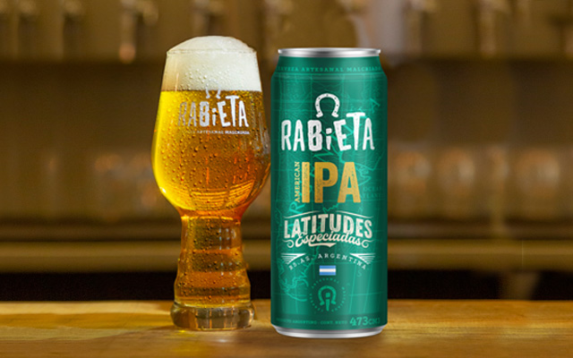 Diseño de packaging Bebidas lata 473cc para Rabieta Cerveza Artesanal Malcriada, estilo American Ipa. Argentina - Imaginity