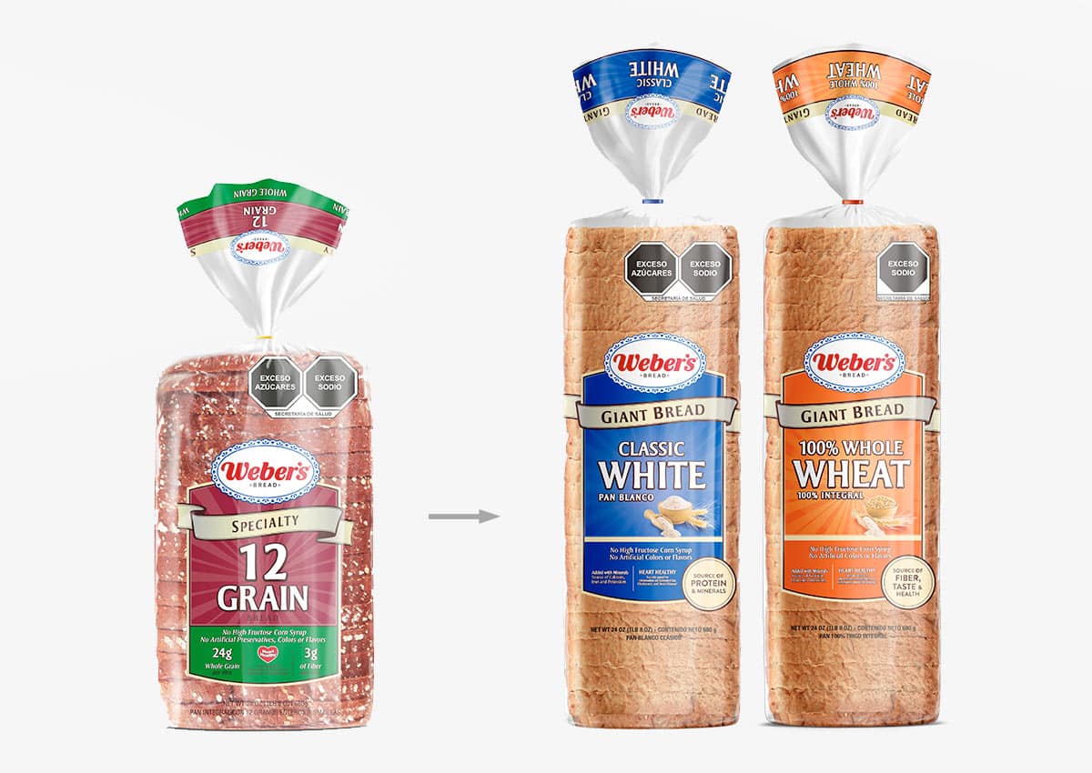 Imaginity, Weber's, Giant Bread, Packaging Design