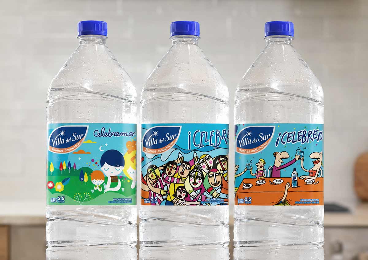 Imaginity, Danone, Villa del Sur, Mineral Water 3 Bottles