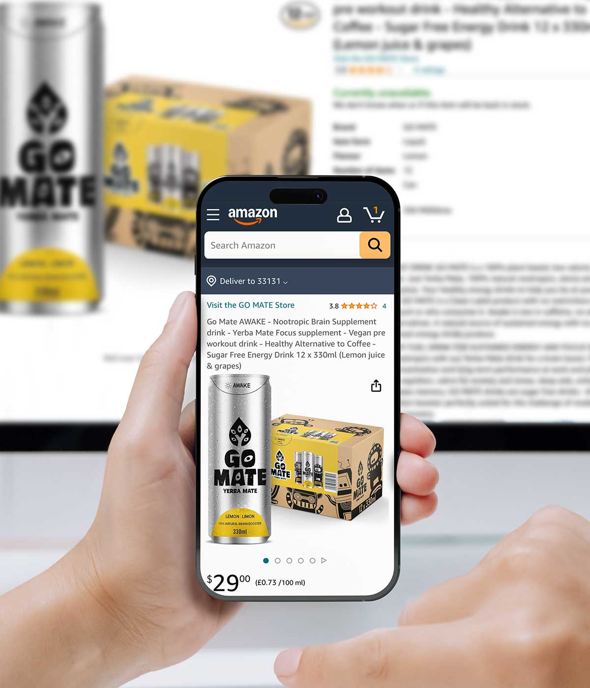 Imaginity, Packaging Design Digital Shelf, How to Win on Amazon Ecommerce, phone computer