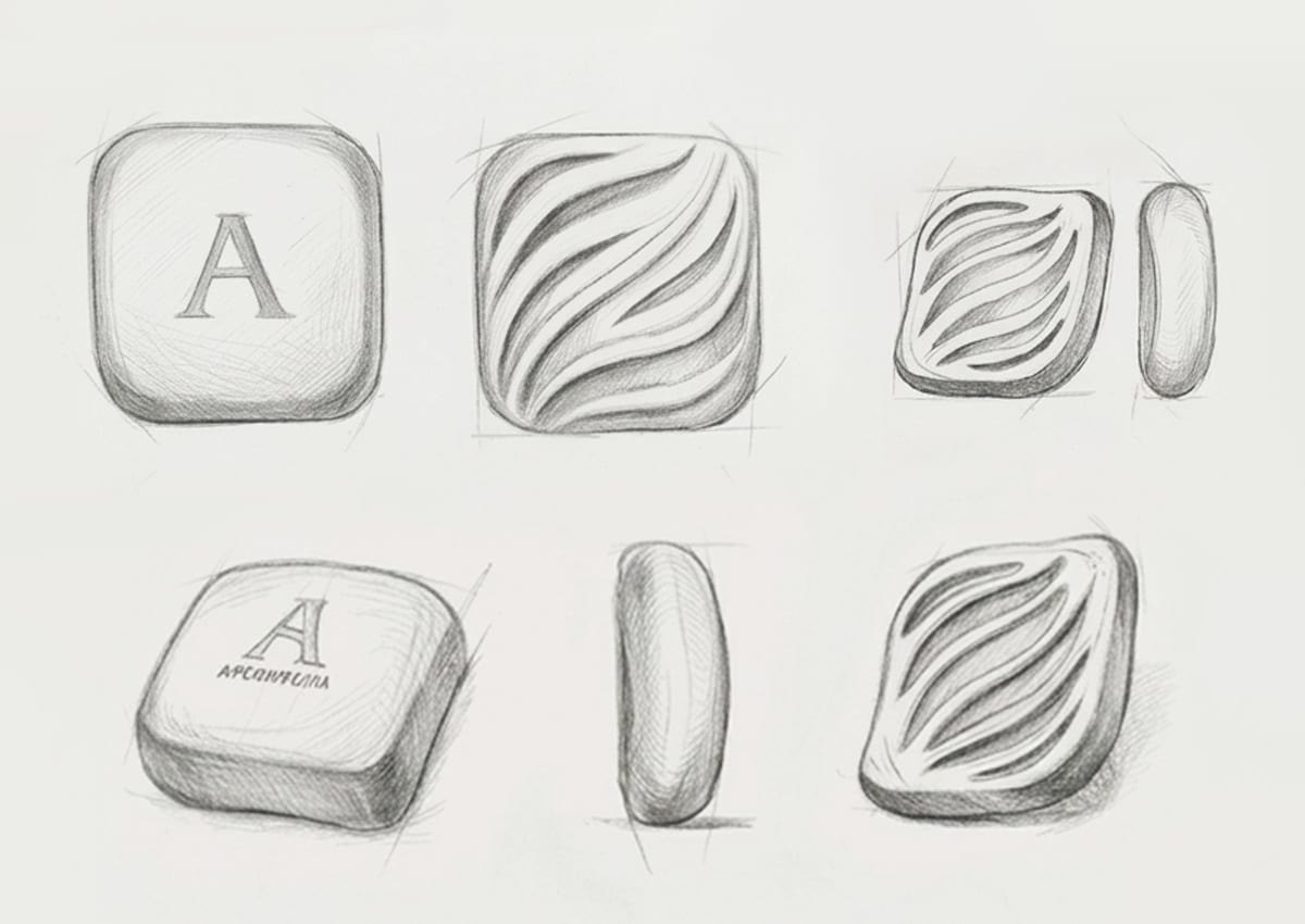 Imaginity, Adermicina, Product Design, Facial Cleansing Soap, Sketch, Process, 2