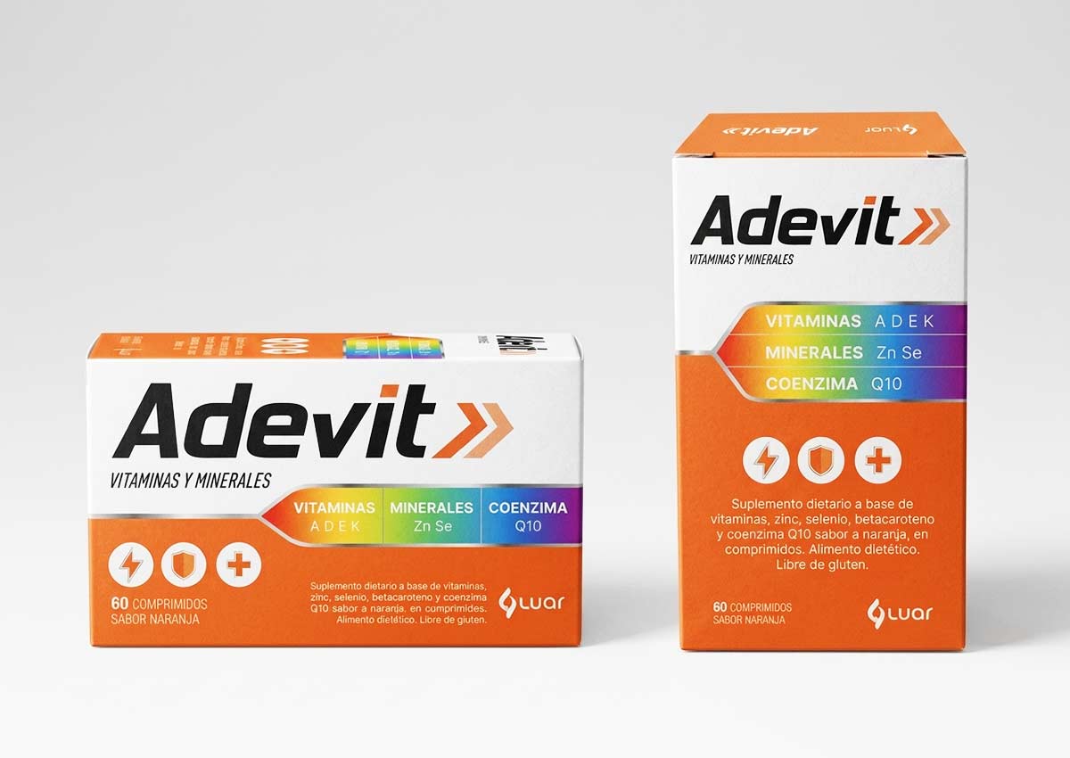 imaginity adevit, branding packaging design, double facing packaging