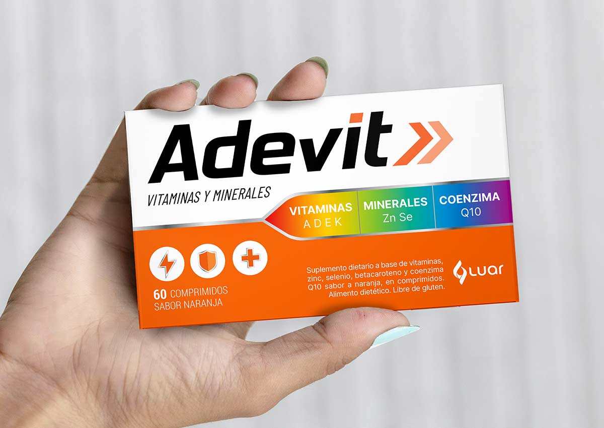 imaginity adevit, branding packaging design, pack hand