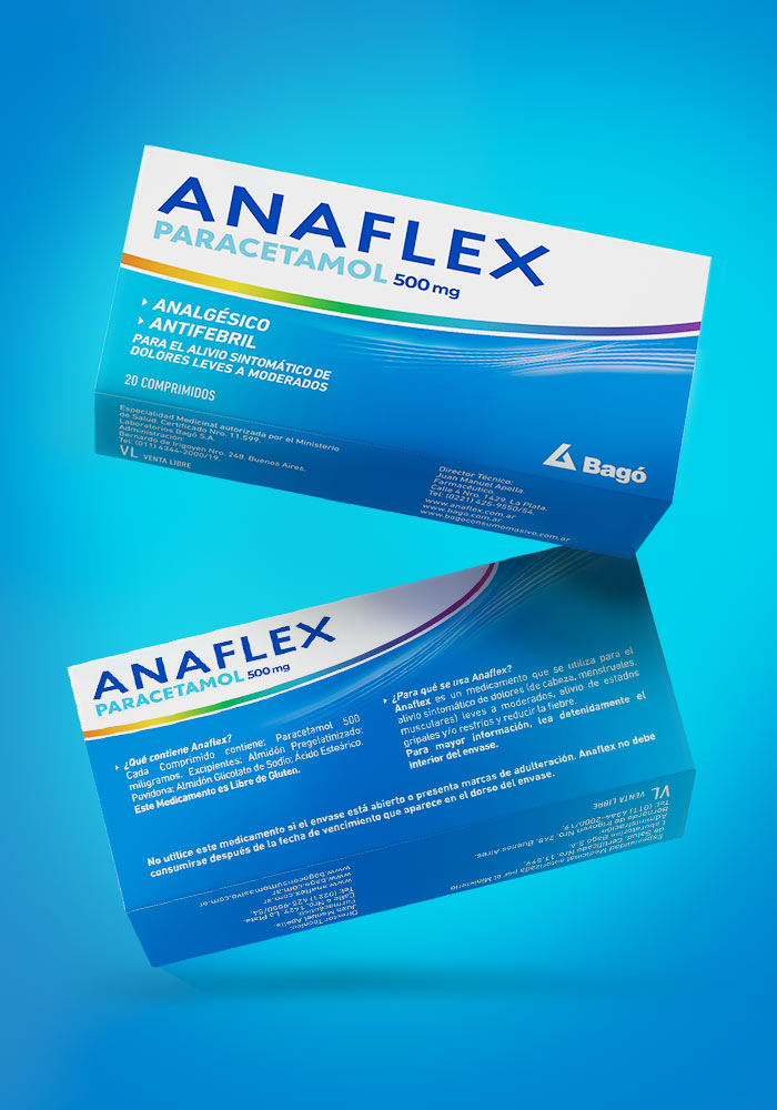 Imaginity, Bago, Anaflex Paracetamol, Packaging design, home