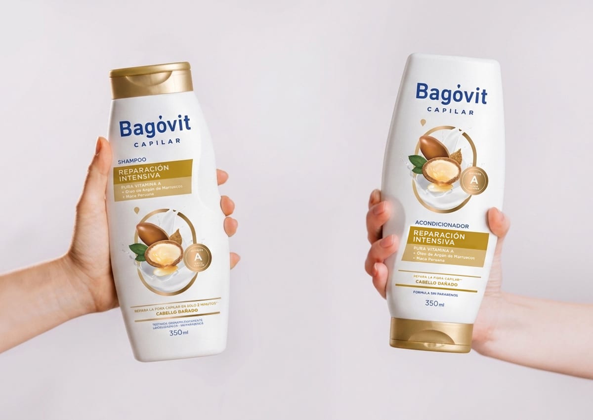 Imaginity, Bagóvit, Product Design, Shampoo Hair, Conditioner, Hand, Front, Back