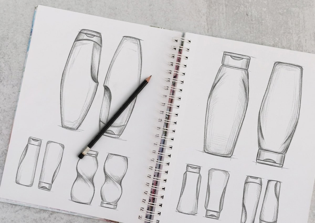 Imaginity, Bagóvit, Product Design, Shampoo Hair, Conditioner, Sketching, Bottle