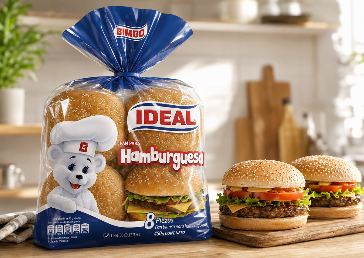 Imaginity, Bimbo, Ideal, Hamburguer, Packaging Design Bread, Chile