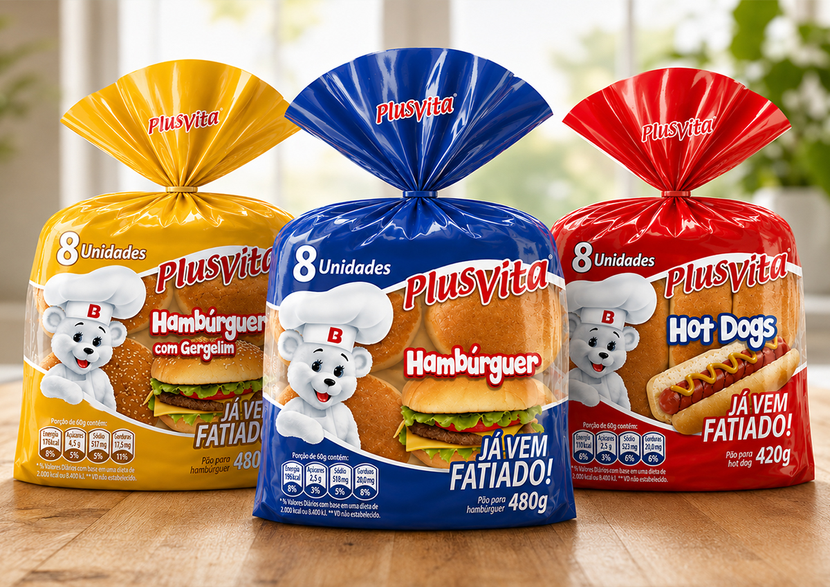 Imaginity, Bimbo, Plusvita, Hamburguer, Packaging Design, Bread, Brazil