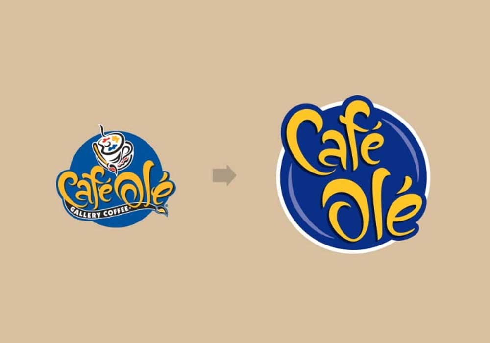imaginity, cafe ole, branding packaging design, branding before after