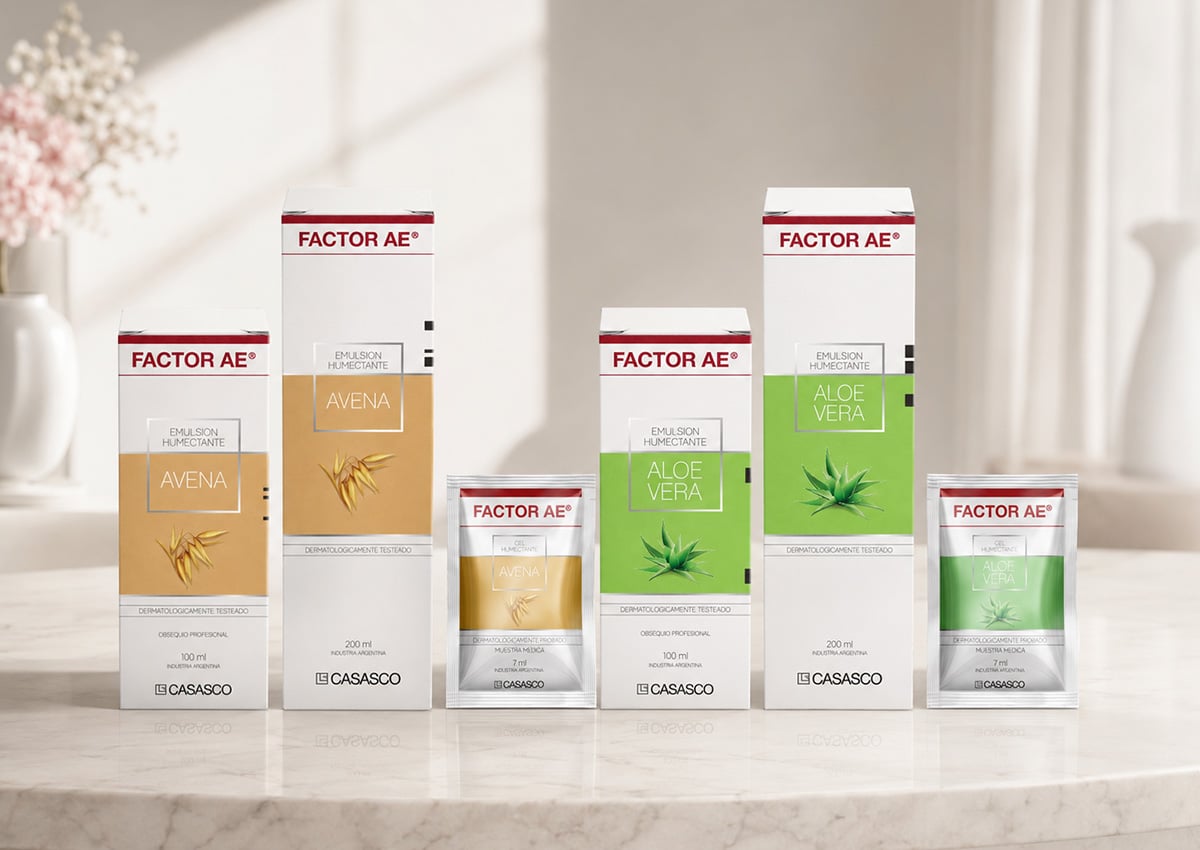 Imaginity, Casasco, Laboratory, Factor AE, Skin Care, Pack Design, Product Line Balancing Clinical Heritage