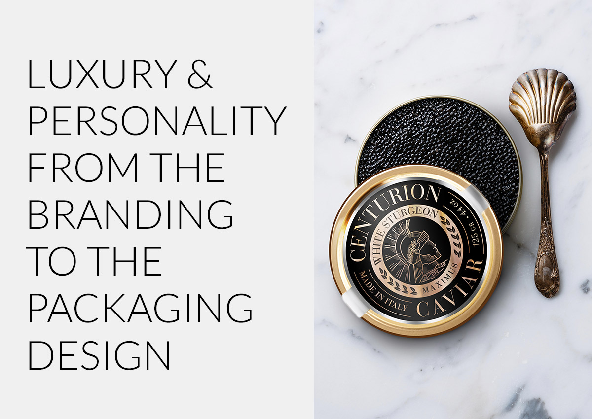 Imaginity, Centurion Caviar, Packaging Design, Branding, Logo Luxury