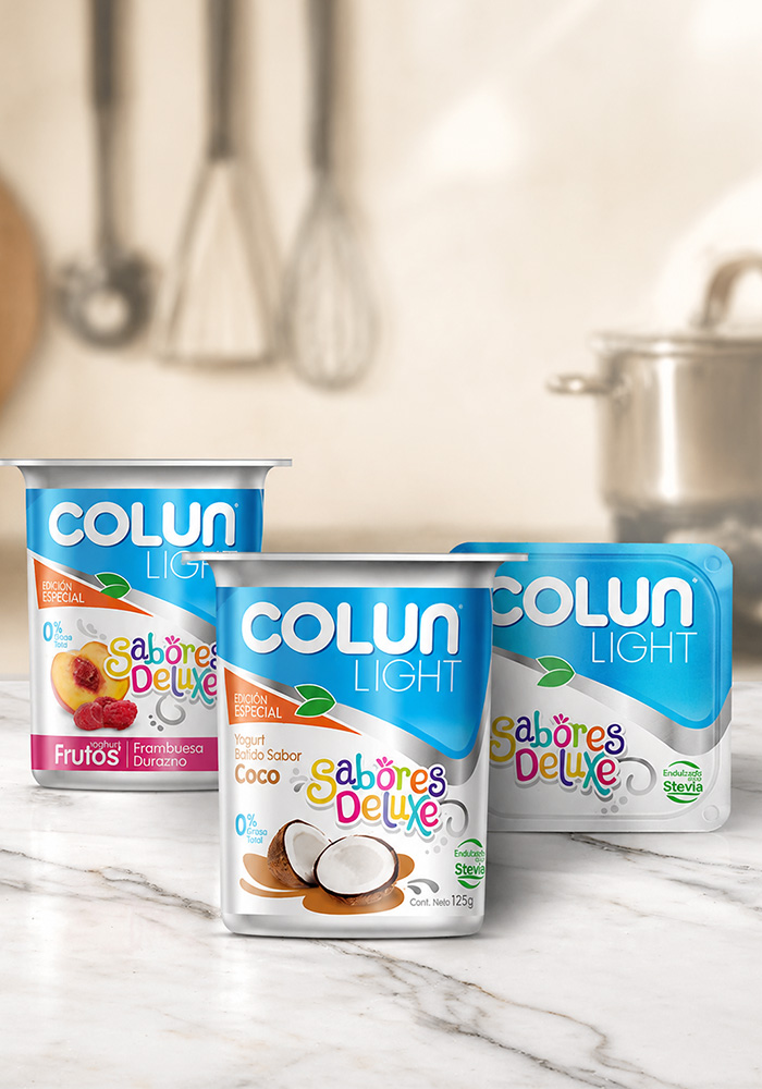 Imaginity, Colun Light, Branding, Packaging Design, Brand Activation, Dairy, Yogur, Sabores Deluxe