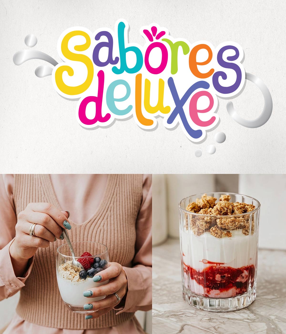 Imaginity, Colun Light, Sabores Deluxe, Special Edition, New Fresh Brand, Logo Design, Branding, Packaging, Yogur, Chile