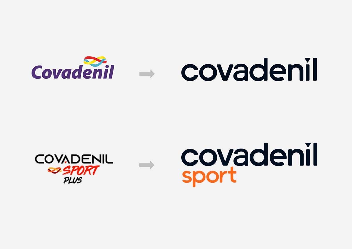 imaginity covadenil, branding packaging design, before after logo