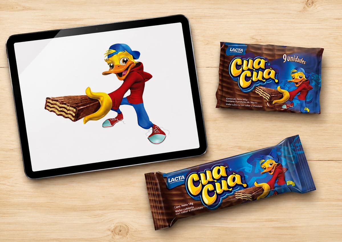 Imaginity, Cua Cua, Lacta, Field, Perú, Kraft Foods, Chocolate Wafer, New Mascot Design, Packaging Design