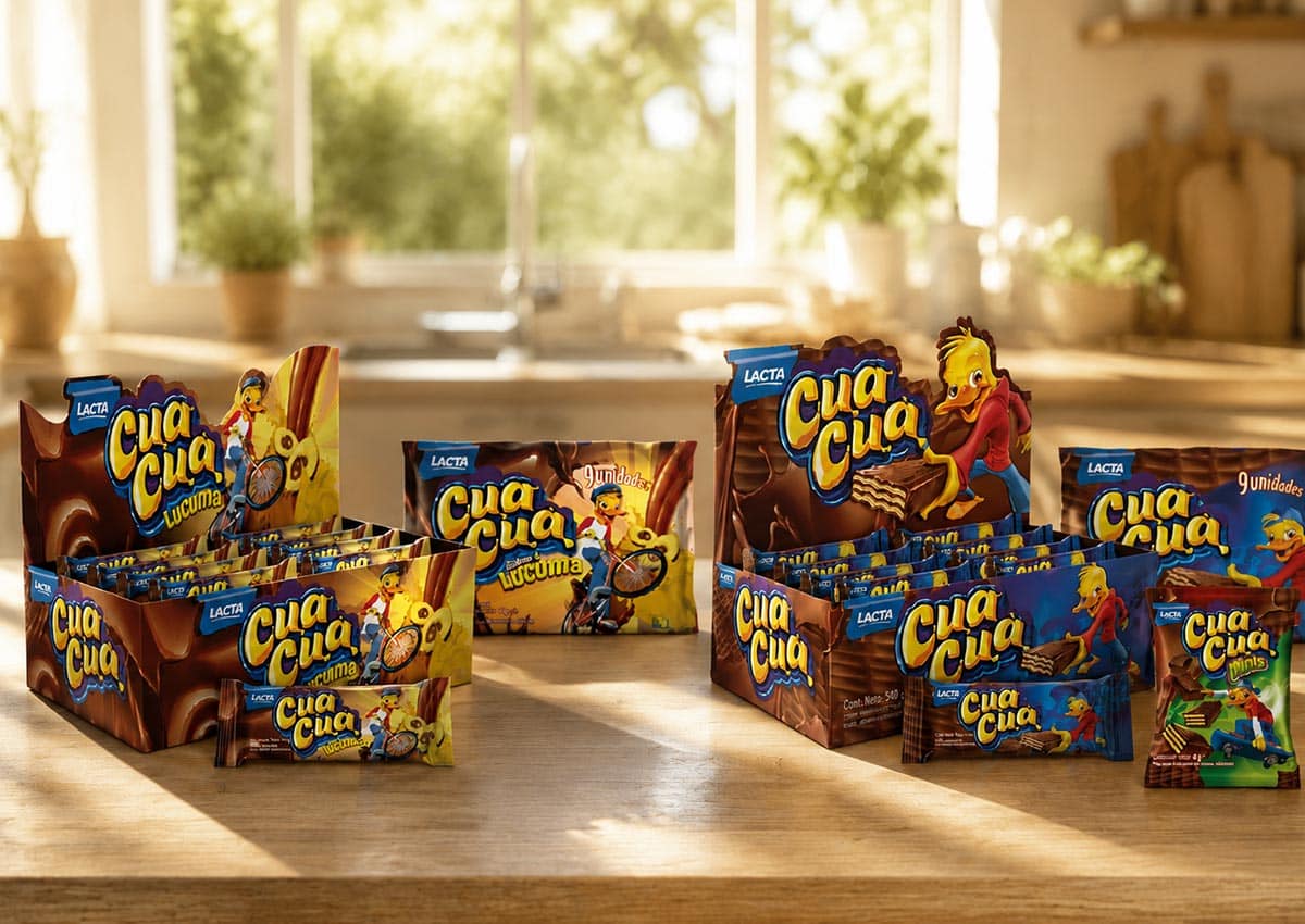Imaginity, Cua Cua, Lacta, Field, Oblea tradicional de chocolate, Diseño de packaging, Línea de producto