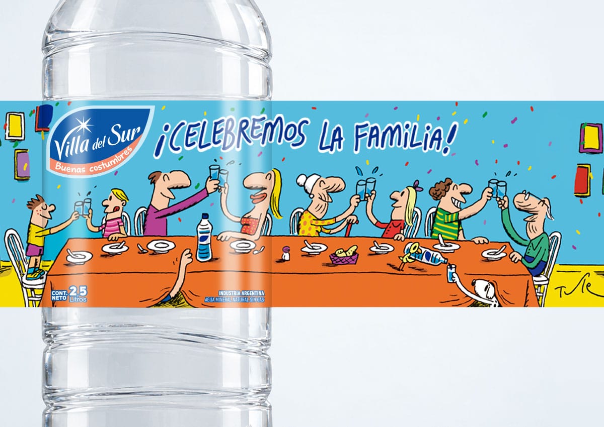 Imaginity, Danone, Villa del Sur, Mineral Water Bottle, Packaging Design, Tute Edition
