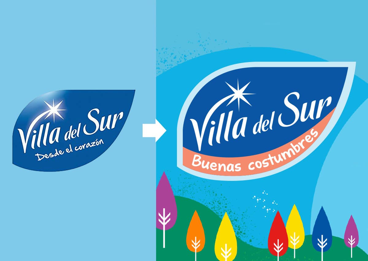 Imaginity, Danone, Villa del Sur, Mineral Water, Bottle, Pack Design, Special Logo, Before, After
