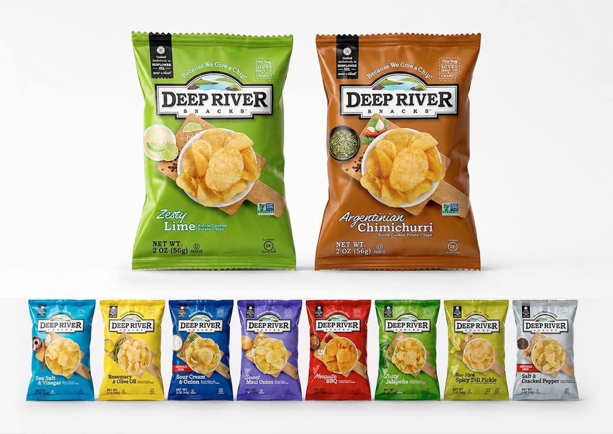 Imaginity, Deep River Snacks, Packaging Design, Line