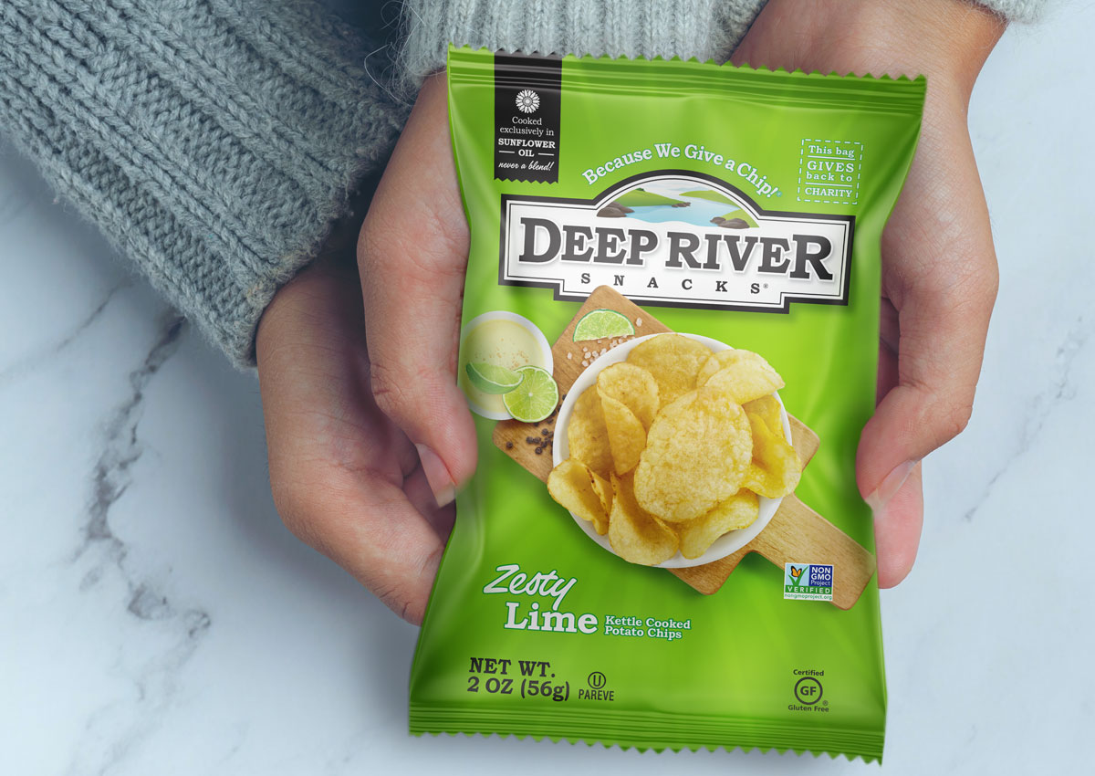 Imaginity, Deep River Snacks, Zesty Lime, Packaging Design, Caring, Family