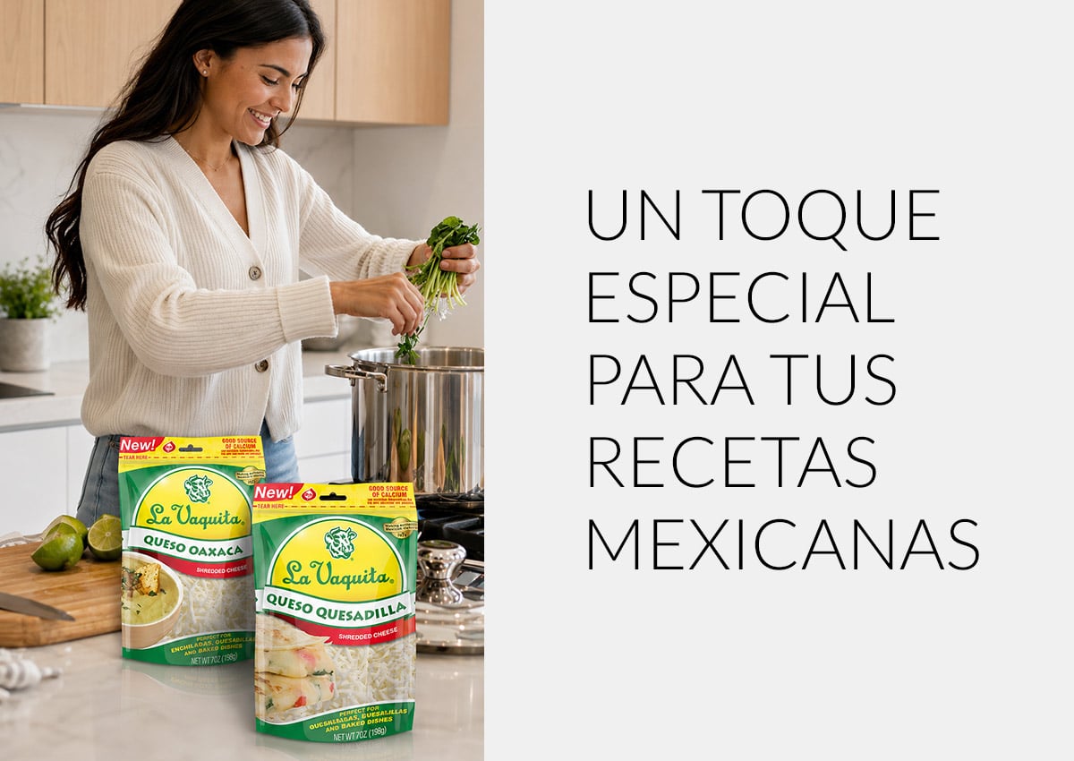 Imaginity, DFA, La Vaquita, Shreeded, Cheese, Packaging Design, Woman Kitchen, México, Spanish