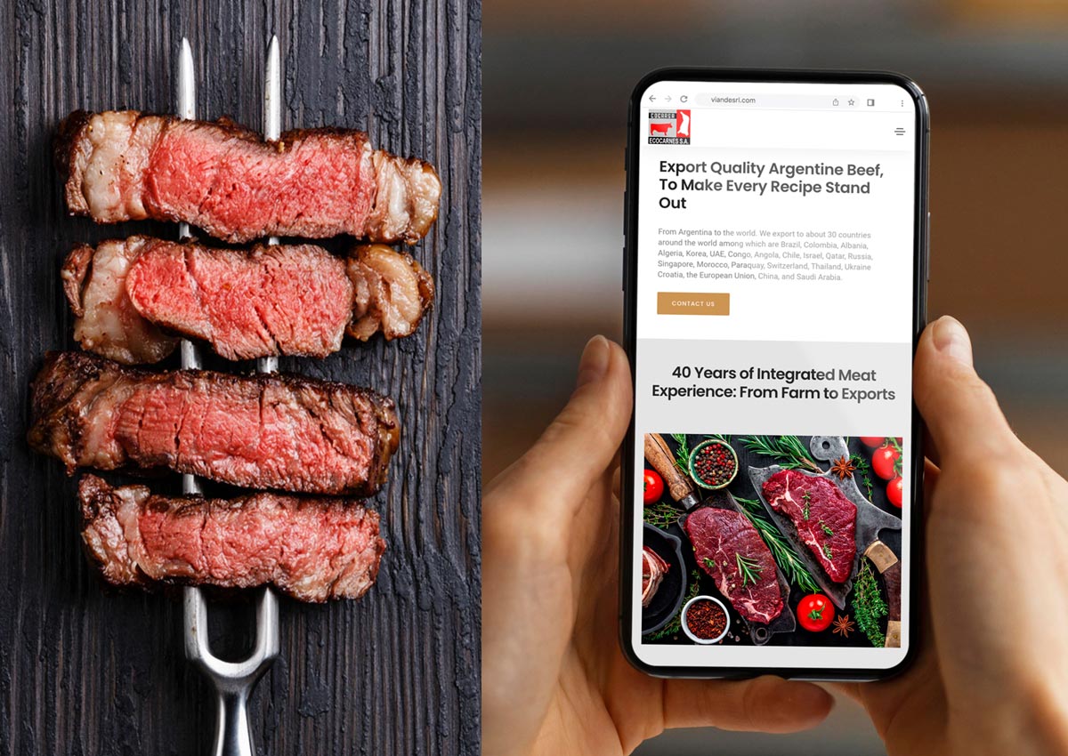 Imaginity, Ecocarnes, Viande, Meat, Premium, Web Design, Mobile 2