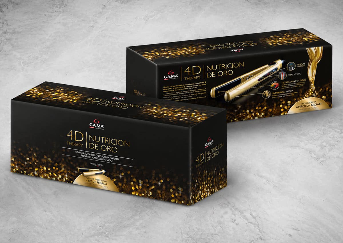 Imaginity, GA. MA Italy, 4D Therapy, Diseño de packaging, Caja de belleza, Cuidado del cabello