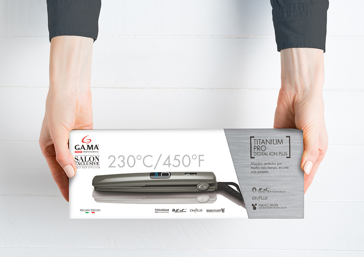 Imaginity, GA. MA Italy, Professional, Styling Tools, Redesign, Hair Straightening, Packaging Design, 2