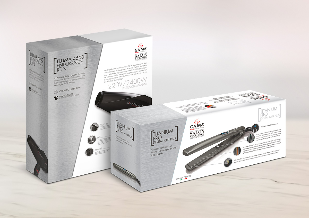 Imaginity, GA. MA Italy, Professional, Styling Tools, Redesign, Packaging Design, Product Line, Back, 2