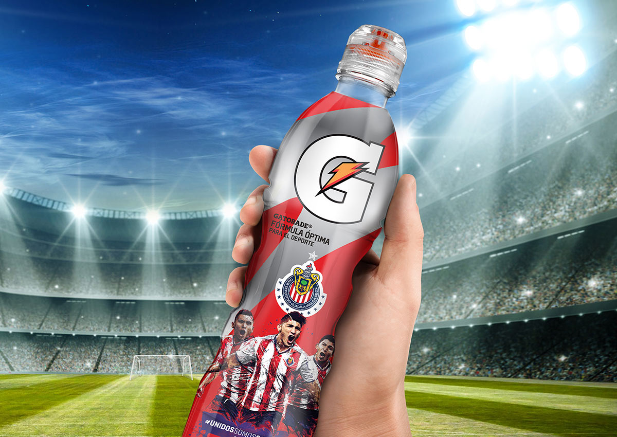 Imaginity, Gatorade, Fútbol, Packaging Design, Fullbody, Hand Bottle Label Design, Special Edition, Stadium