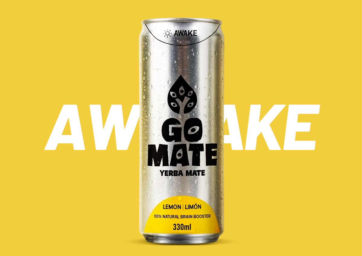 imaginity, gomate, branding diseño de packaging, awake can