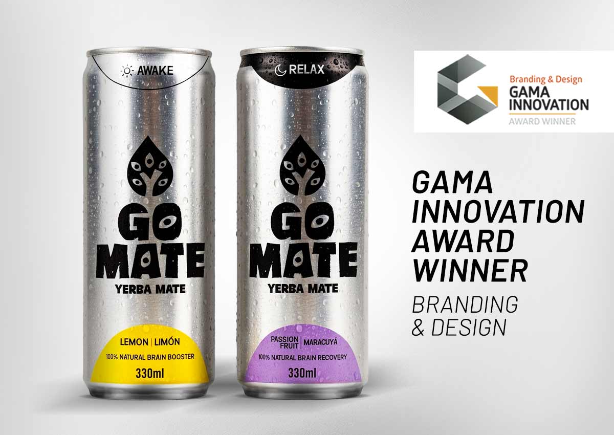 imaginity, gomate, branding diseño de packaging, awake relax gamma award