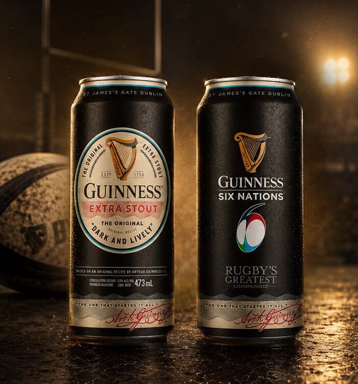 Imaginity, Guinness, Rugby, 6 Nations Championship, Can, Packaging Design, Beer, Stadium