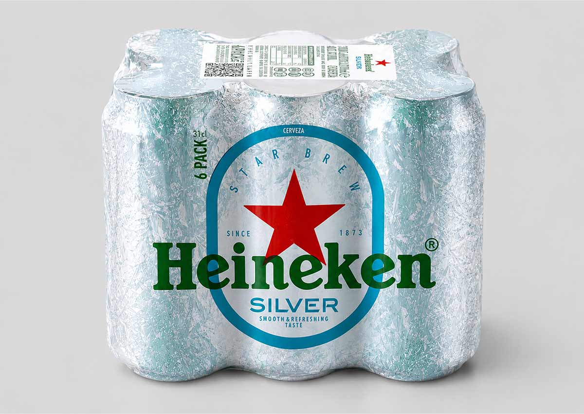Heineken Silver packaging design