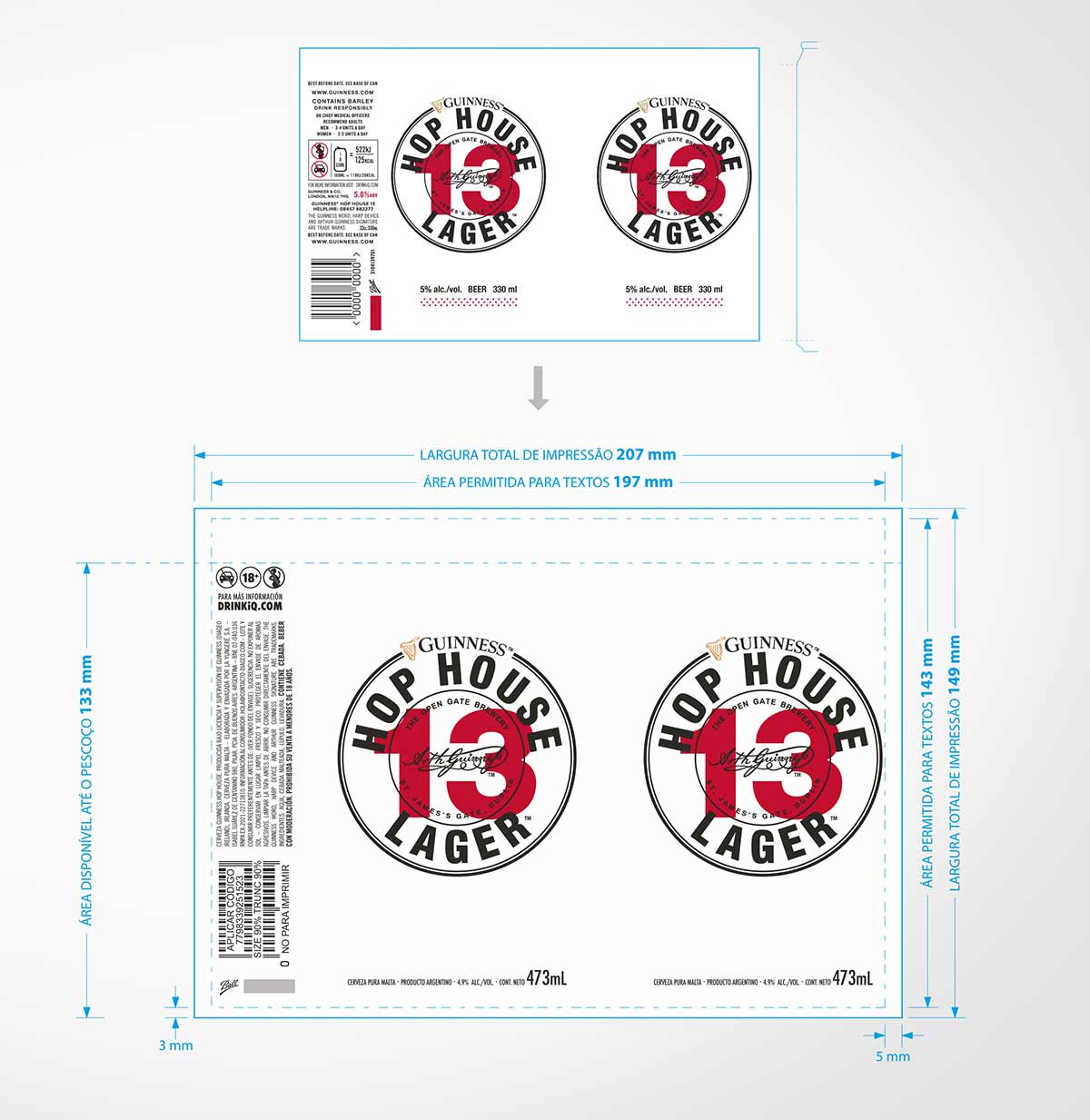 imaginity, hop house, packaging design, before after template