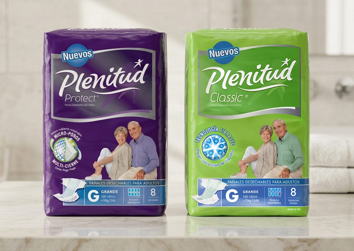 Imaginity, Kimberly Clark, Plenitud, Packaging Design, Adult Care, Wellness, Classic, Protect