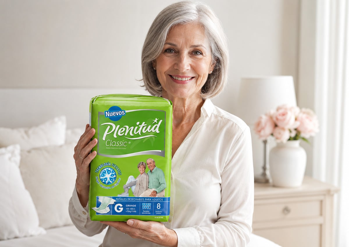 Imaginity, Kimberly Clark, Plenitud, Packaging Design, Adult Care, Wellness, Smiling Woman