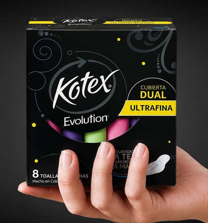Imaginity, Kotex Evolution, Branding, Packaging Design, toallas pack mujer