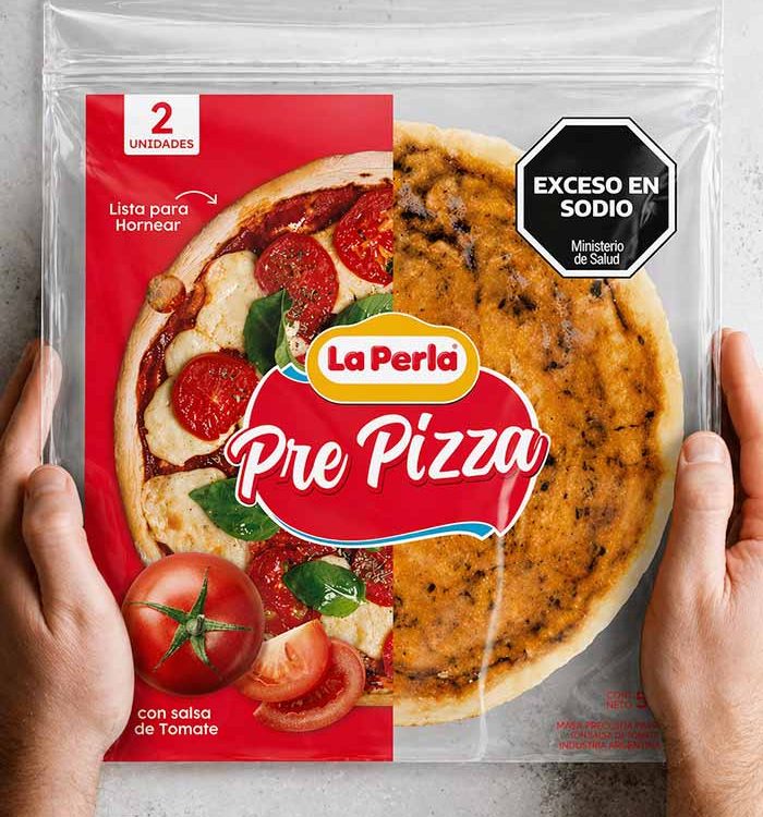 imaginity, la perla prepizza, packaging design, pack pizza design